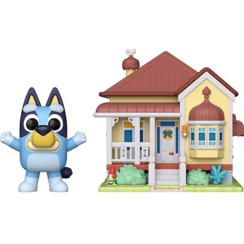 Bluey Heeler House Funko Pop! Town with Bluey Figure