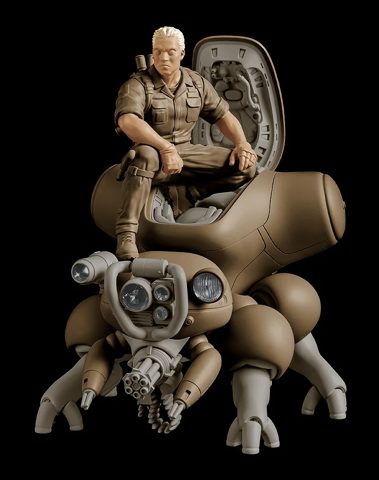 PLAMAX minimum factory MF-95 Batou With Fuchikoma
