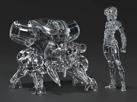 PLAMAX minimum factory MF-96 Motoko Kusanagi With Fuchikoma: Active Camouflage Ver.