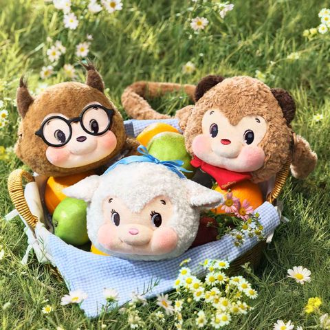 RiboDiary Forest Gathering Day Series Plush Mini Bag