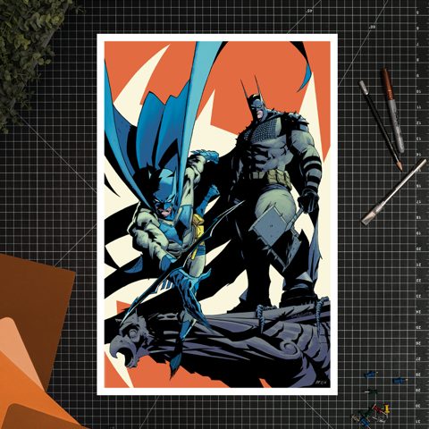 Batman™ of Two Worlds Art Print