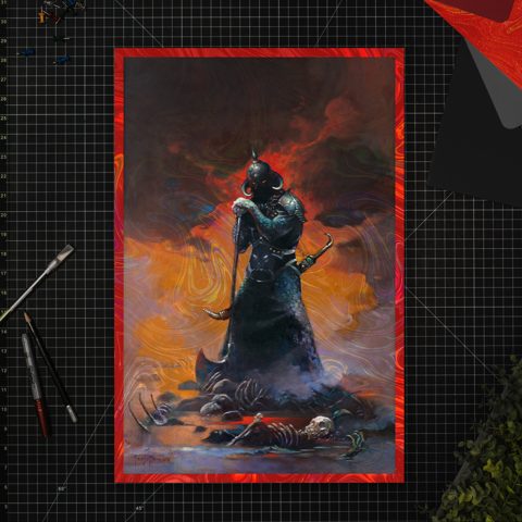 Death Dealer III (Revised) Rainbow Lava Holofoil Art Print
