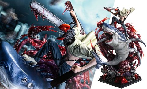 Chainsaw Man & Beam Statues