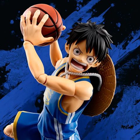 S.H.Figuarts ONE PIECE x NBA MONKEY.D.LUFFY-GOLDEN STATE WARRIORS ver.-